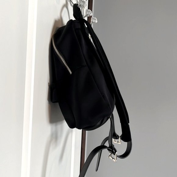 Ted BakerWomens Black Reese Ruffle Detail Zip Backpack main image 7